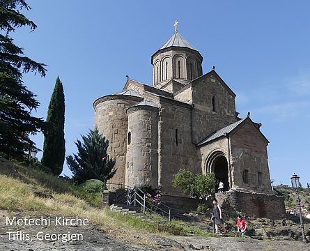 Metechi Kirche in Tiflis, Georgien